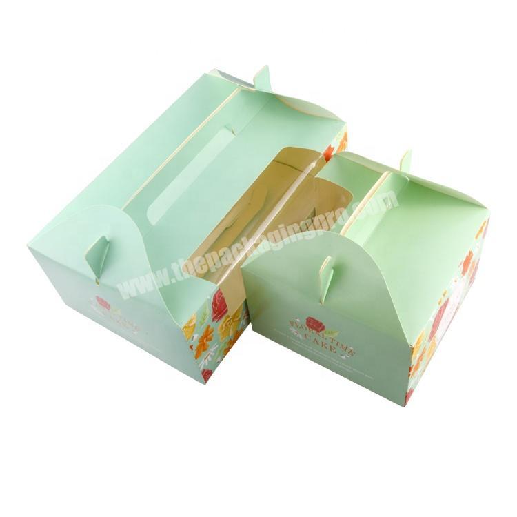 Wholesale custom disposable takeout food packaging  paper cake box