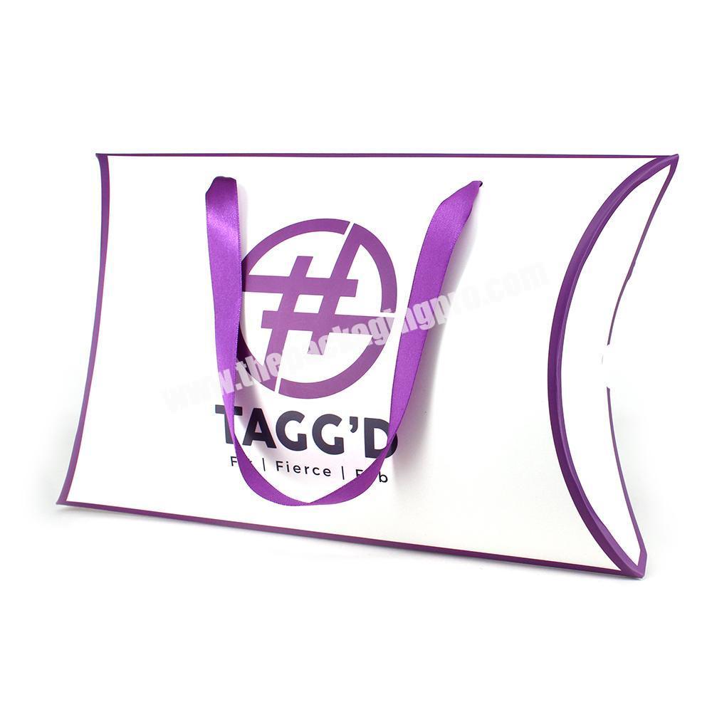 Yilucai Custom Logo Natural Hair Bundles Pillow Box for Full Lace Human Hair Wig Extension Packaging Bag