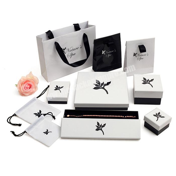 Wholesale custom high quality hot sell fashion elegant jewelry box sets with silk screen