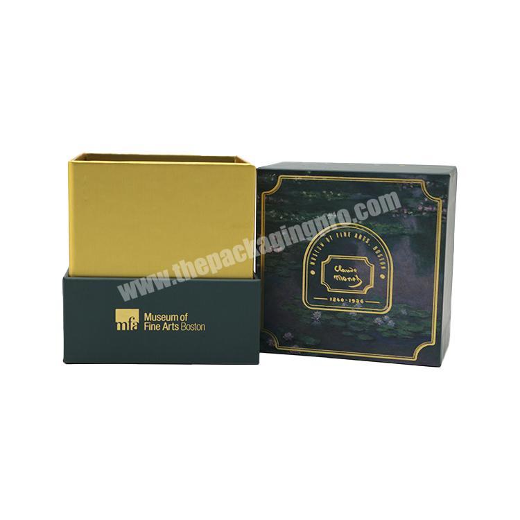 Wholesale custom lid and base cardboard shoulder box perfume cosmetic skin care products packaging