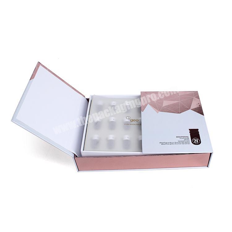 Wholesale custom logo printed hardcover luxury  gift paper box cosmetic box