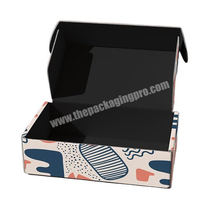 Wholesale custom paper t shirt packaging box  paper packing box paper lash boxes