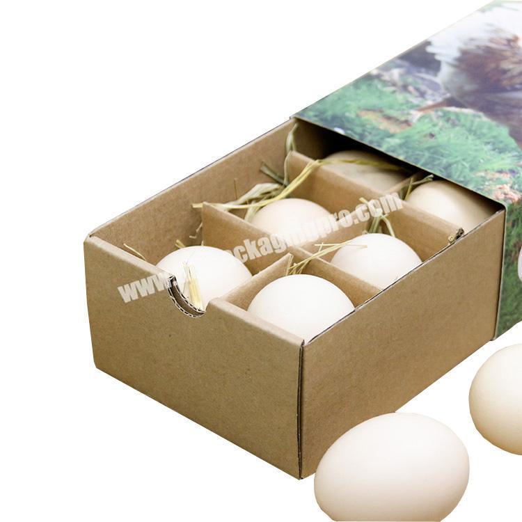 Wholesale custom printed cardboard box eggs paper boxes Personalized  box for shipping