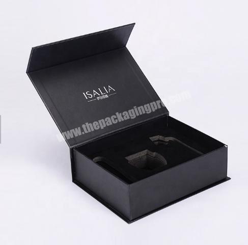 Wholesale custom printing gift box cosmetics,black cardboard boxes for packing