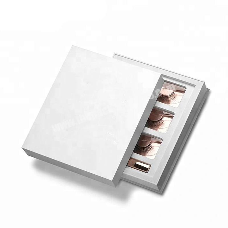 Wholesale custom unique design lash packaging box luxury eyelash vendor customized paper magnetic closure empty eyelash boxes
