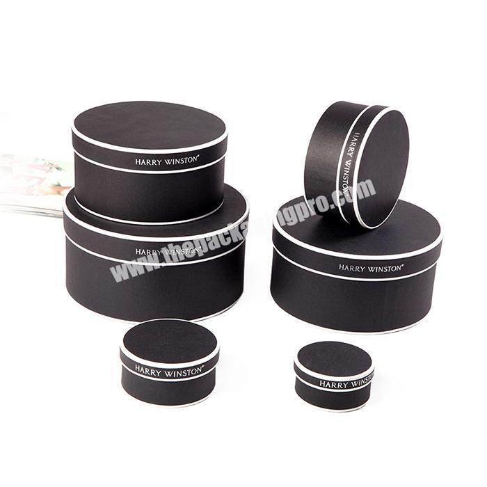 Wholesale customized High quality round paper headband packaging box