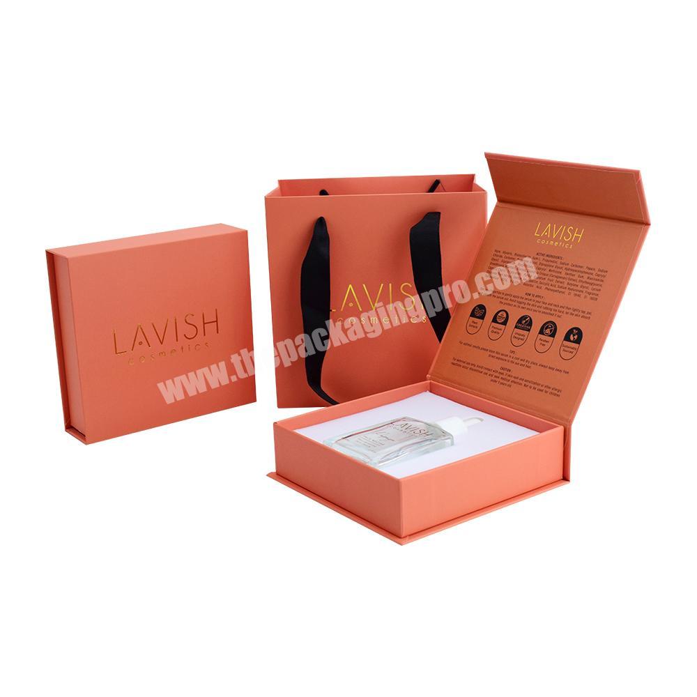 Wholesale customized luxury cardboard jewelry box printed logo packaging pink magnetic folding gift box