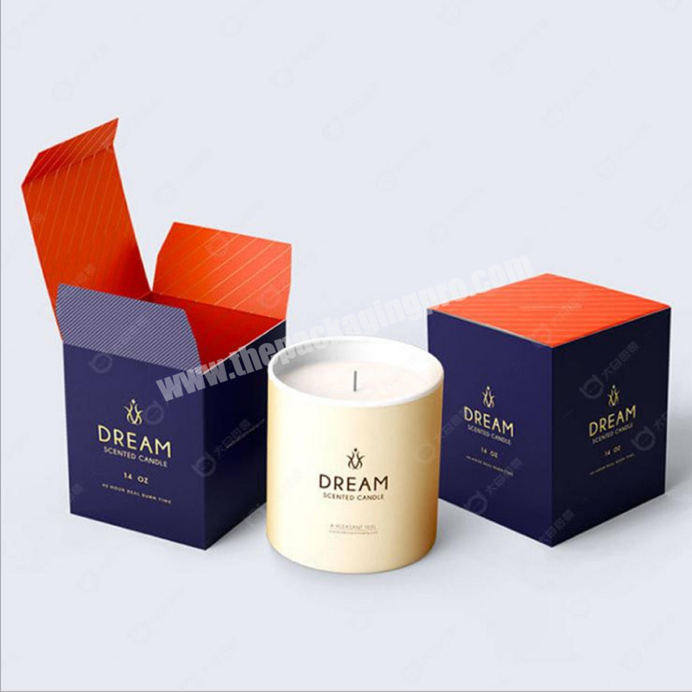 Wholesale customized luxury gift packaging and printing logo aromatherapy perfume candle box