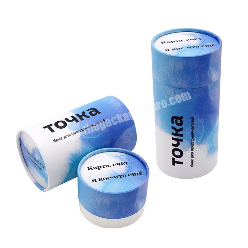 Wholesale customized printed paper tube box environmental protection kraft board cosmetics tea food printed paper tube packaging