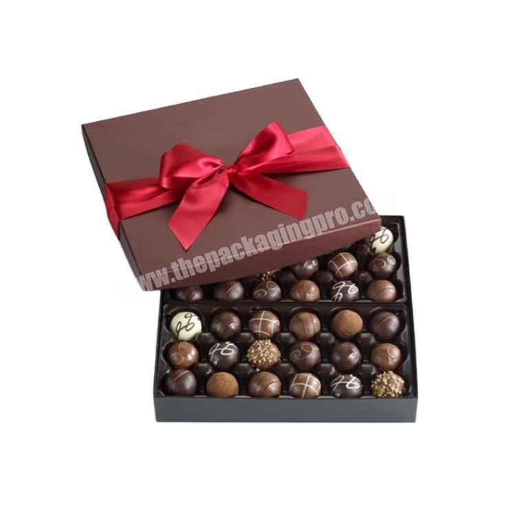 Wholesale fancy manufacture luxury style packaging custom chocolate gift boxes private design chocolate box