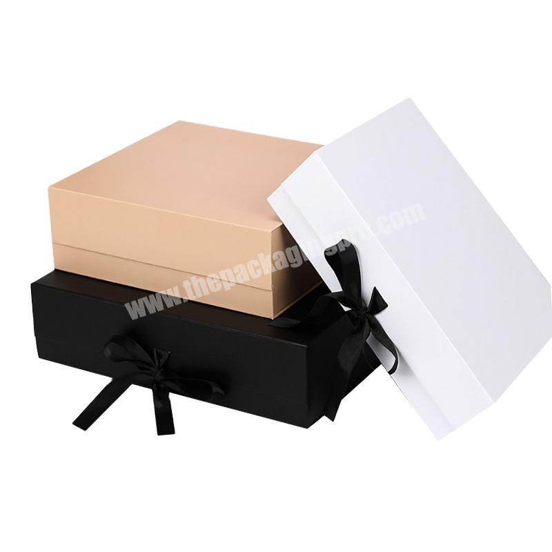 Wholesale flat folding gift box packaging factory price eco-friendly cardboard personalized design folding paper box