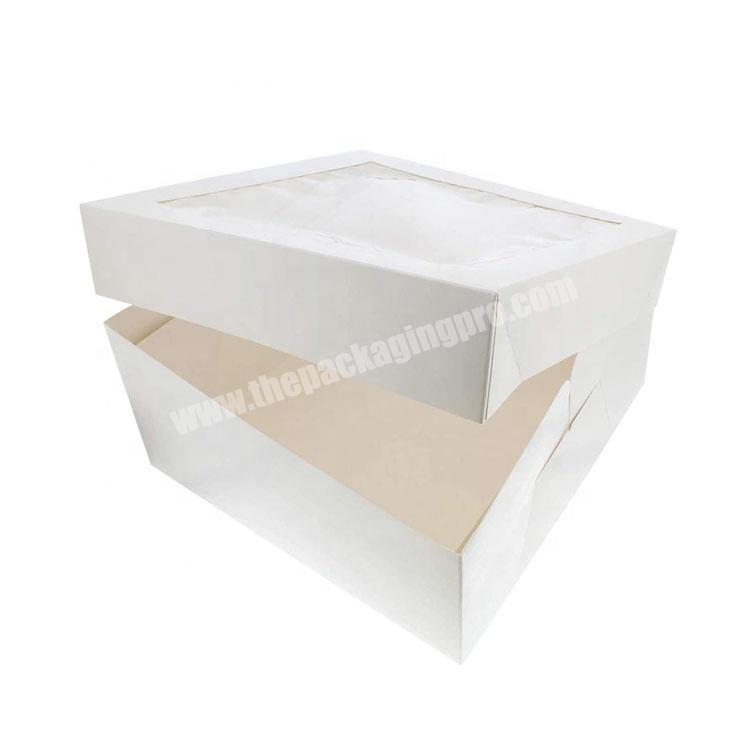 Wholesale food Paper Cake Package Cardboard Window Boxes