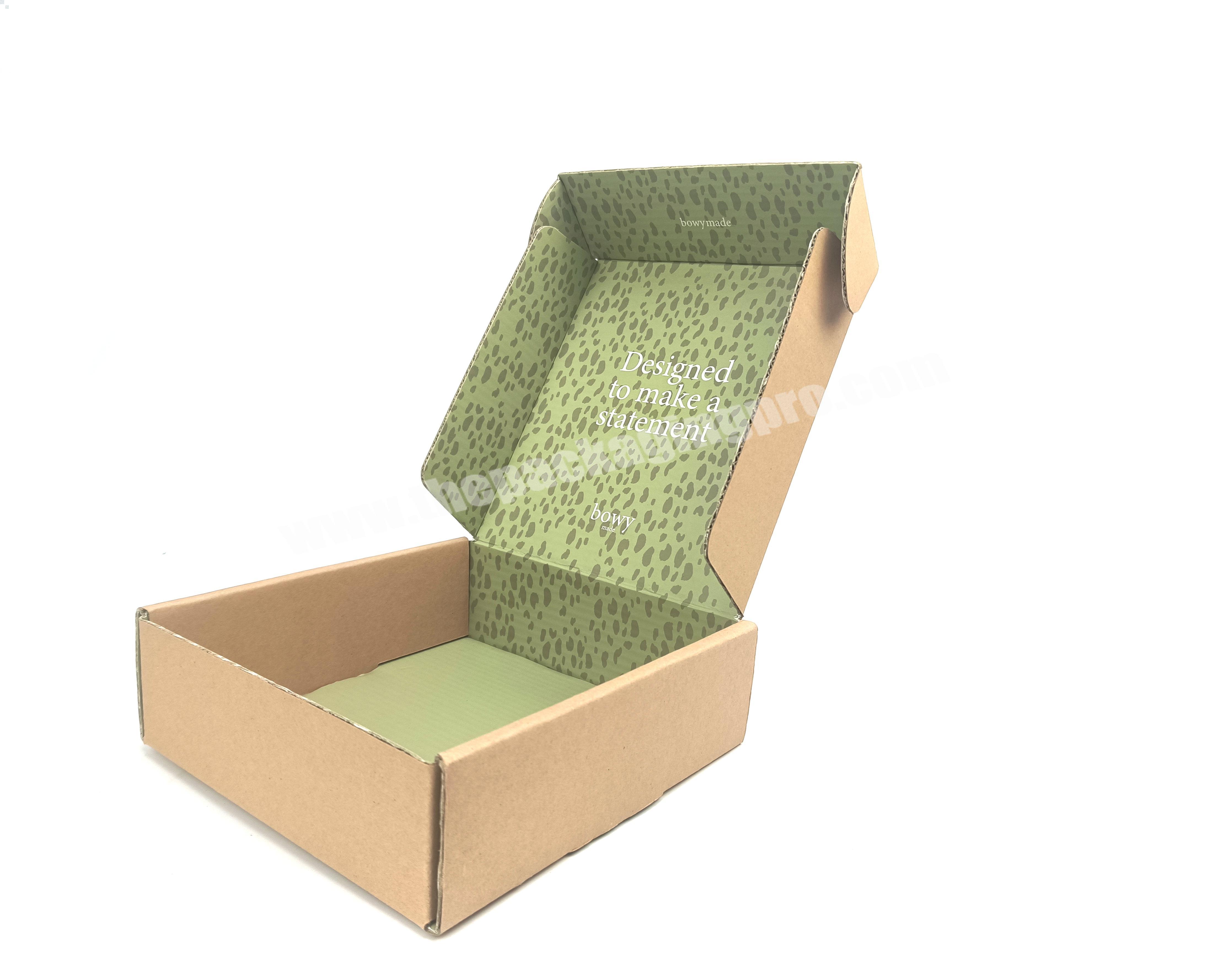 Wholesale high quality customized  gift  cosmetic corrugated kraft paper shipping packaging box