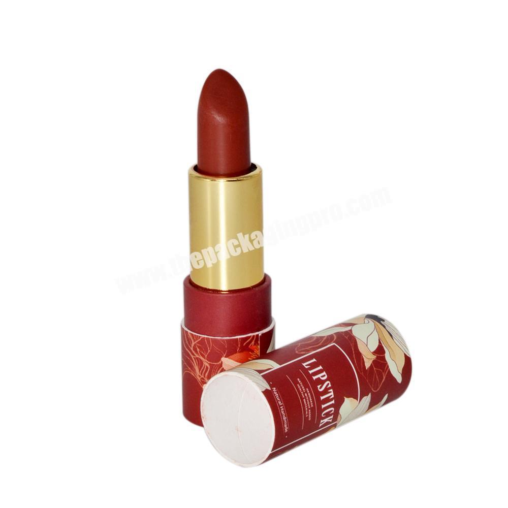 Wholesale lipstick round gift packaging tube  box custom
