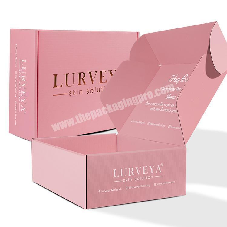 Wholesale luxury exquisite customized  gift  cosmetic corrugated shipping packaging box