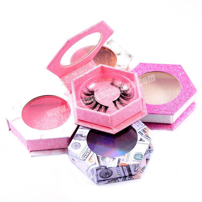 Wholesale printing beauty supply packages eye lash paper boxes factory luxury custom pretty eye lashes box