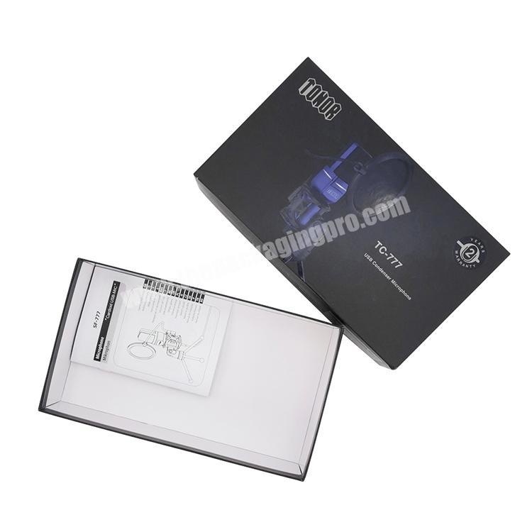 Wholesales Microphone Package Box  Recycled Packaging Box for Microphone  Rectangle Mic Packaging Box