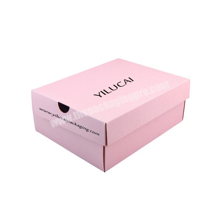 Yilucai Custom Corrugated Women Shoes Mailing Packaging Box