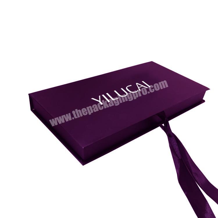 Yilucai Custom Paperboard Underwear Bra Packaging Box with Silk Ribbon