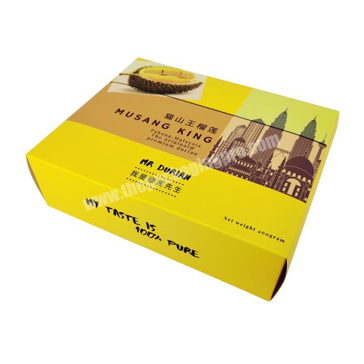 Yilucai Custom Printed Cardboard Durian Box Frozen Food Box Packaging Fruit Box