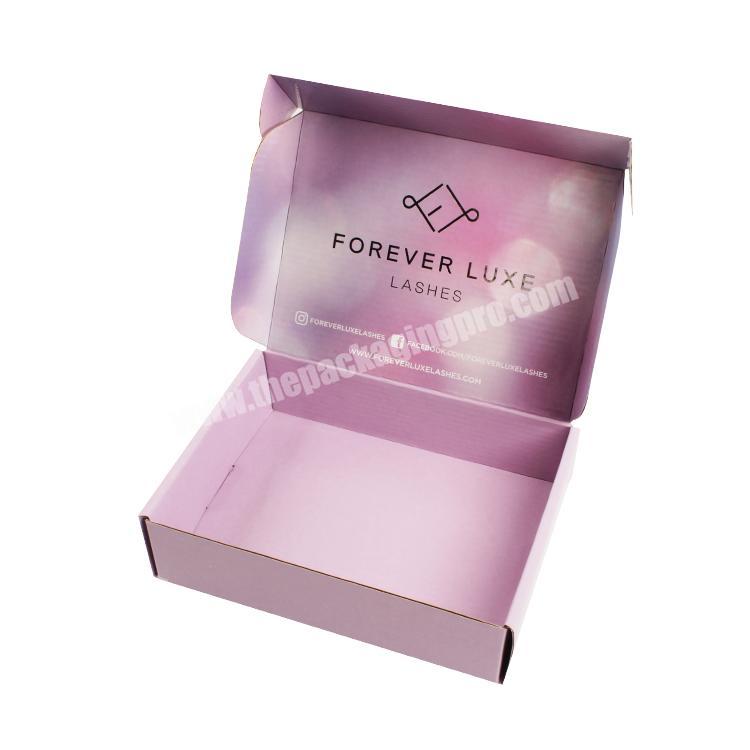 Yilucai Custom Printed Two Sides Silver Foil Logo Corrugated Die Cut Postal Boxes Shipping Boxes Mailer Box