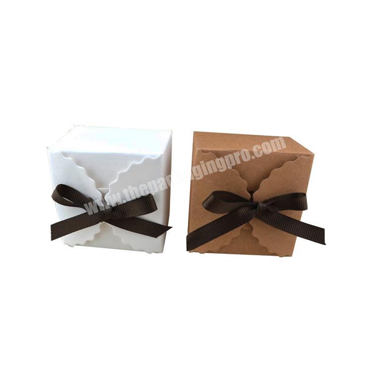 Yilucai Custom Ribbon Wedding Candy Box Supplies Birthday Party Gift Box Food & Beverage Packaging Recyclable Accept Sugar