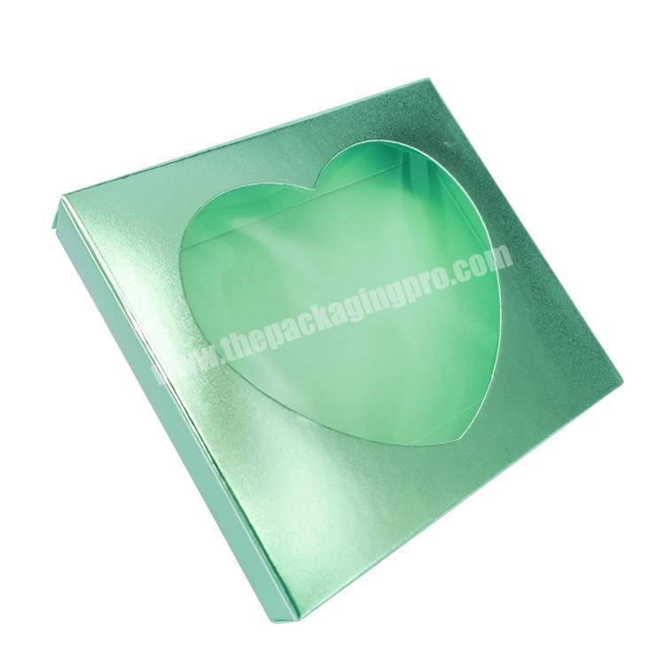 Custom Small Heart Shape Packaging Box with Clear PVC Window Coated Paper Recyclable Perfume Personal Care Accept