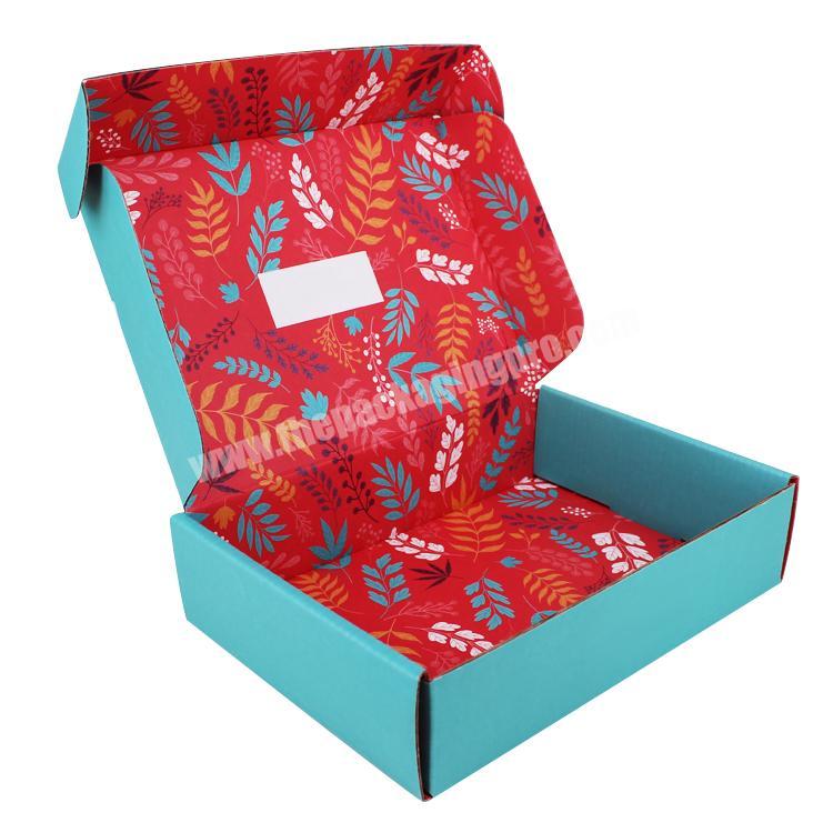 Yilucai Customized Luxury Logo Printing Corrugated Carton Clothing Packaging Box