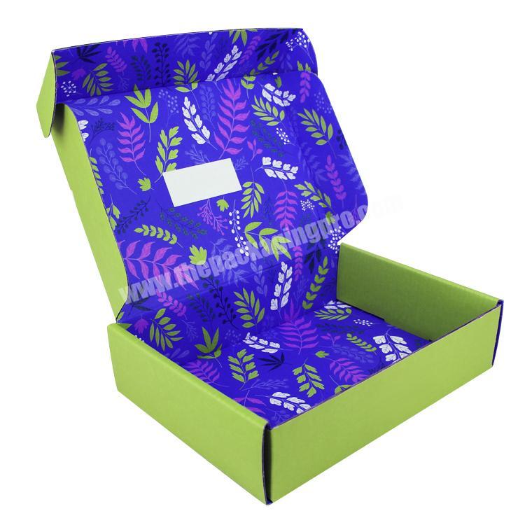 Yilucai Green Paper Packing Box Heavy Duty Corrugated Custom Shipping Box