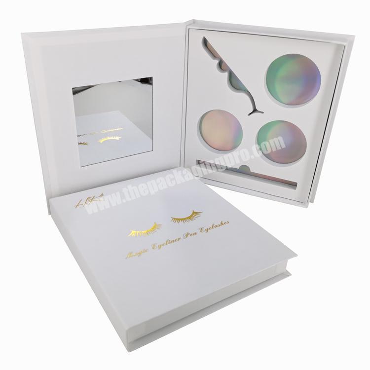 Yilucai Luxury Custom Eye Lashes Paper Box Cosmetic False Eyelash Packaging