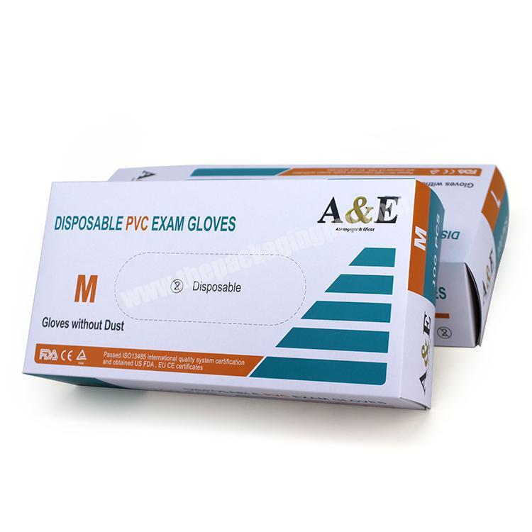 Yilucai Wholesale Cardboard Disposable Nitrile Gloves Box Packaging