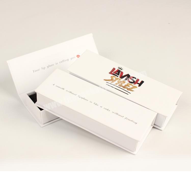 Yilucai custom logo printed empty cardboard paper box false nails packaging box false nails cosmetic box