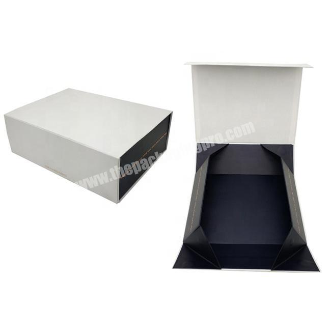 bespoke vodka packaging foldable luxury white magnetic gift box