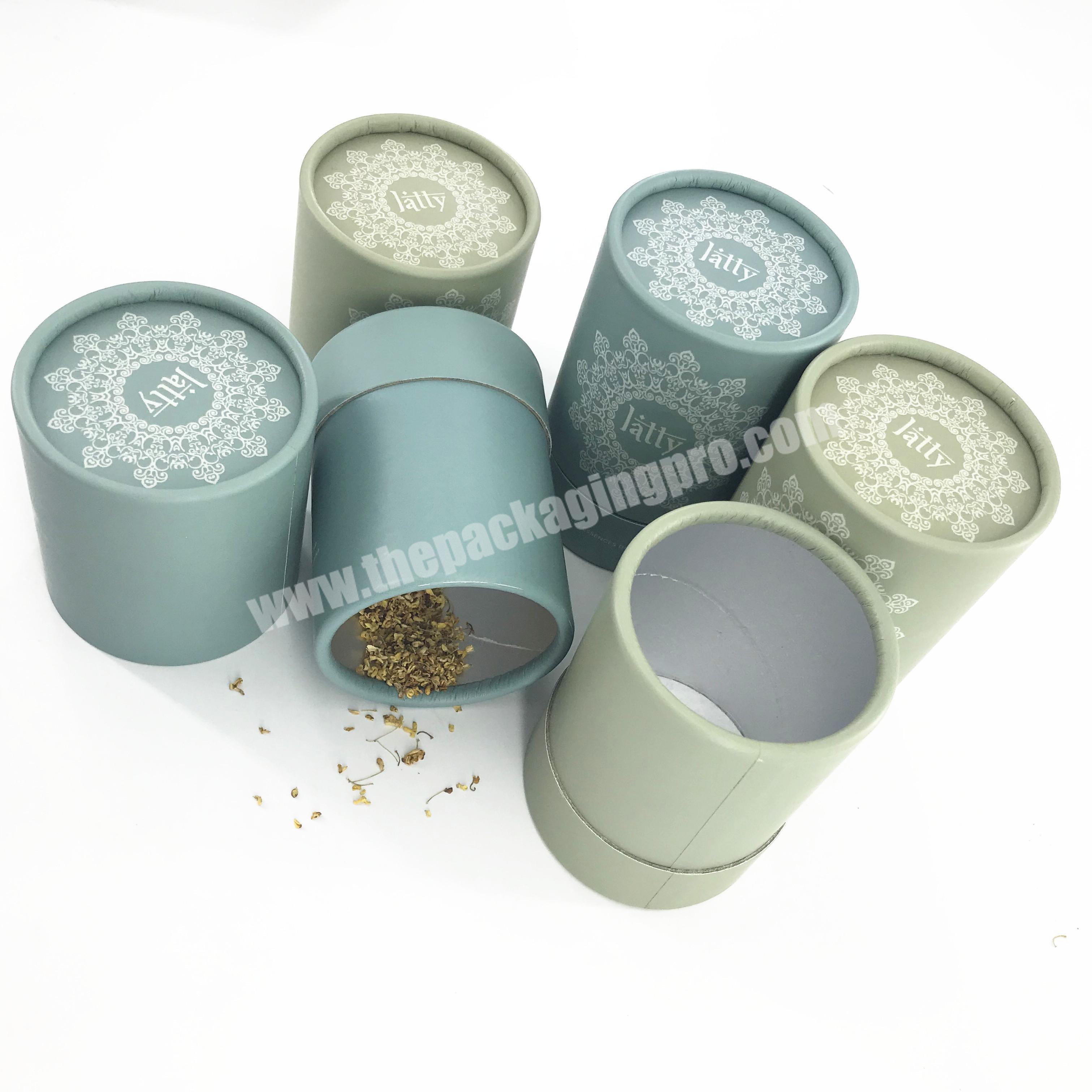 biodegradable Food Grade Tea packaging can Coffee Paper Tube Paper Tubes For Tea Leaf Packaging