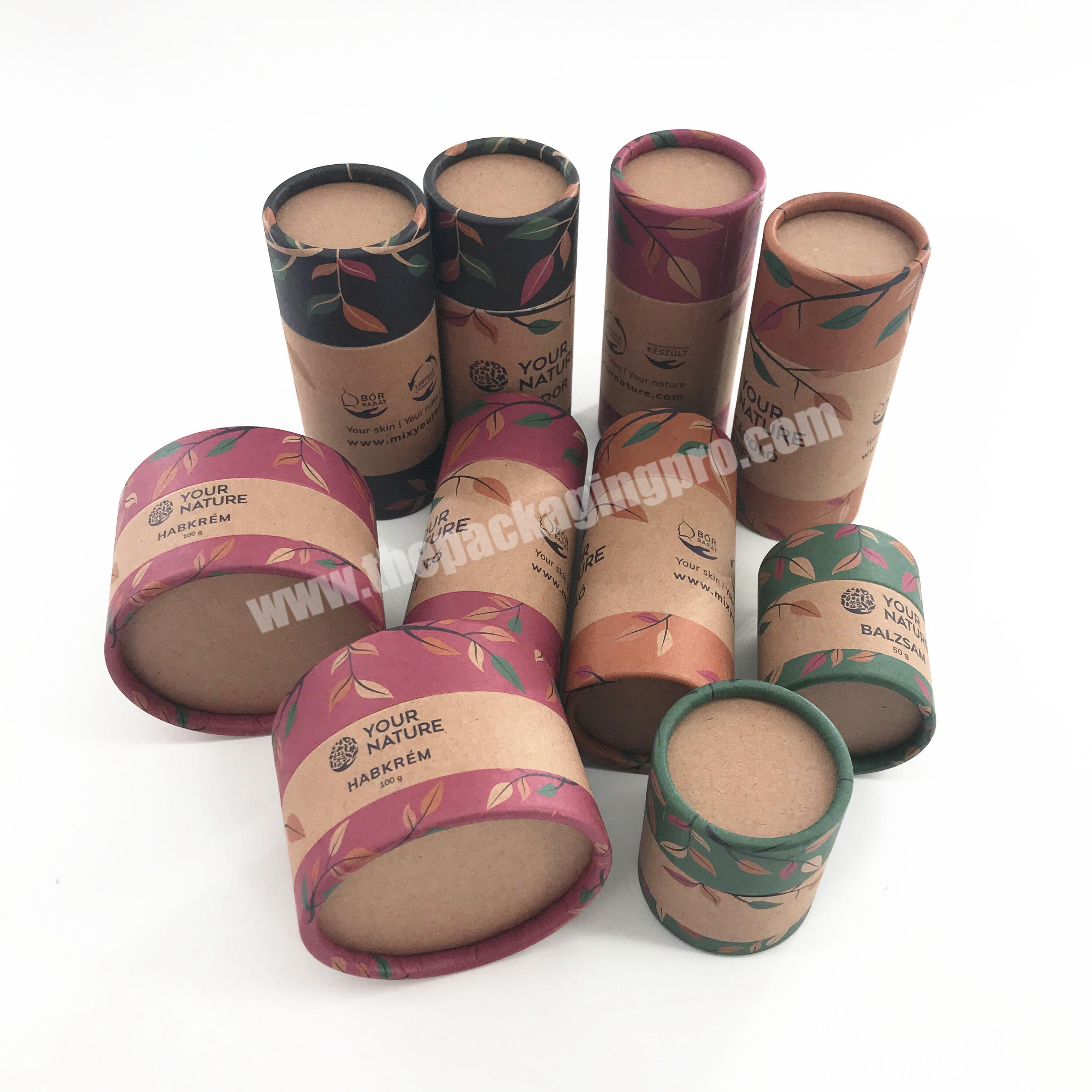 biodegradable eco friendly packaging paperboard deodorantlip balm container