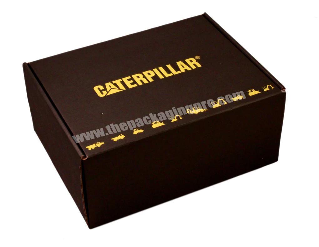 black mailer box matte black product high quality mailer box 100% composite custom black and gold mailer boxes