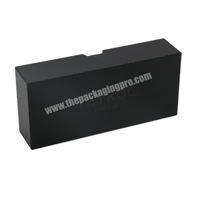 black matt foam insert top bottom packaging 2 piece rigid watch display box