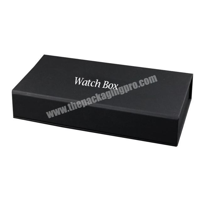 book style magnetic closure rigid paper watch gift box
