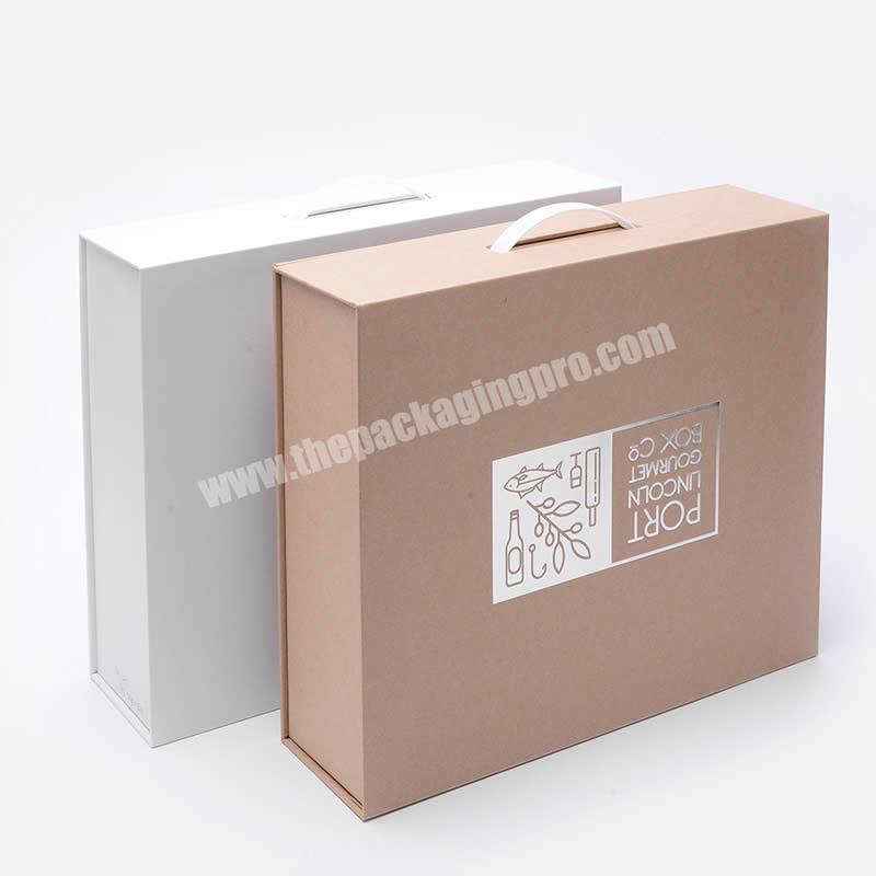 briefcase style cardboard boxes takeaway paper box easy flat cardboard suitcase box with handle