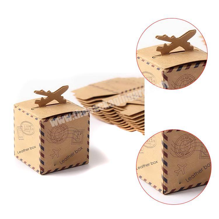 brown paper foldable box kraft box packaging food paper box