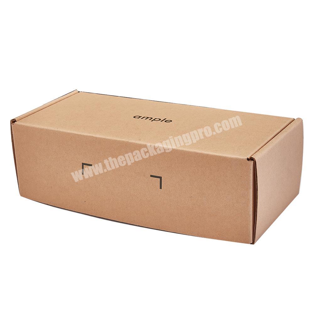 cardboard shipping mailer hair boxes custom logo pcv windiw mailing box with logo
