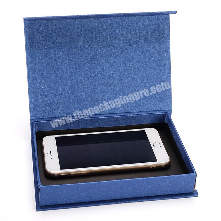 china customised design paper magnetic mobile phone cell gift packaging boxes