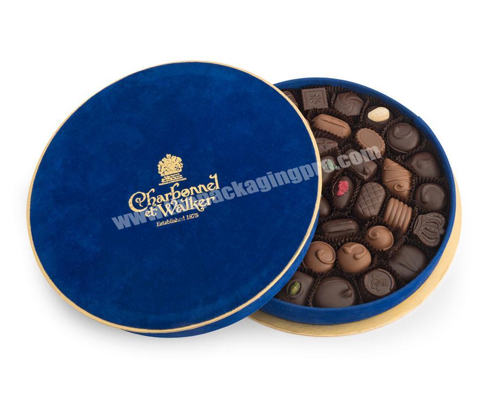 chocolate circle gift box round gift box packaging custom chocolate box with logo