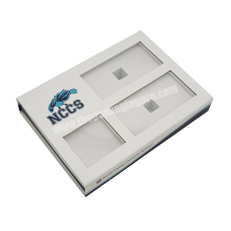 clear window magnetic packaging cardboard box custom