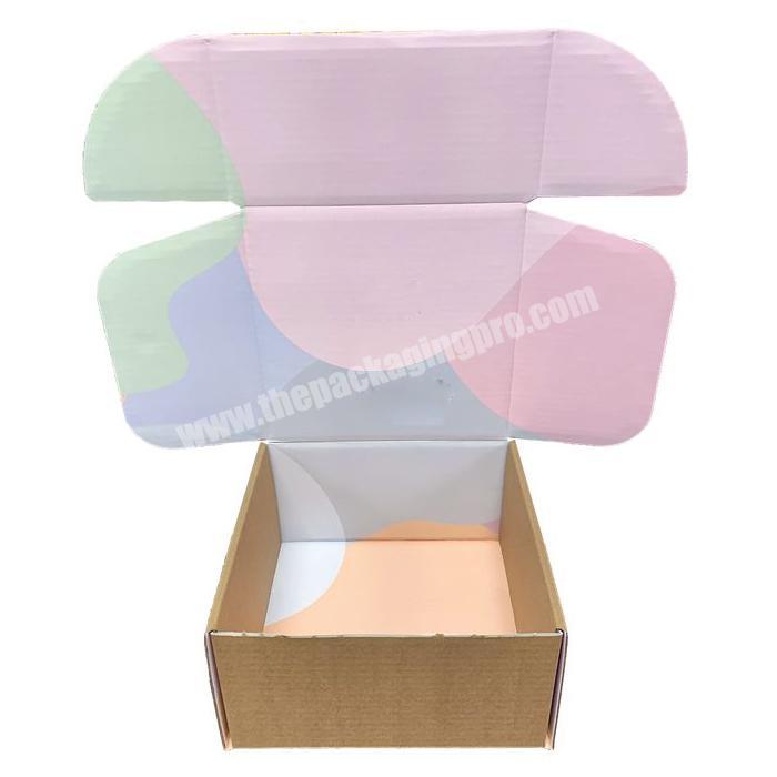 corrugated paper mailer gift for lip gloss corrugated cardboard custom white color shipping boxes kraft paper shipping boxes