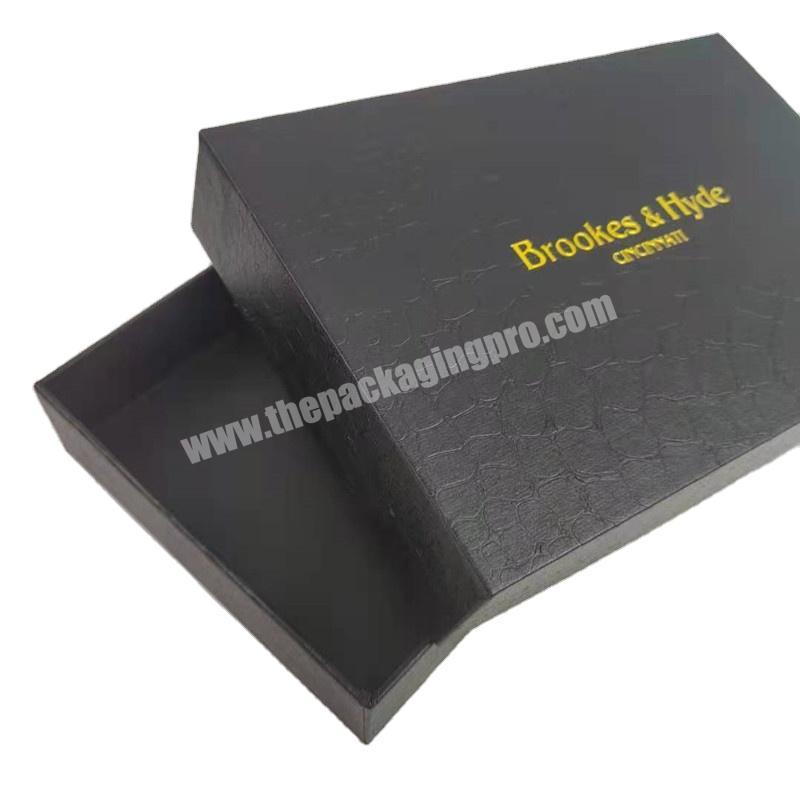crocodile linen texture pattern gift box gifts customized gold logo black crocodile skin leatherettejewelry box with cover