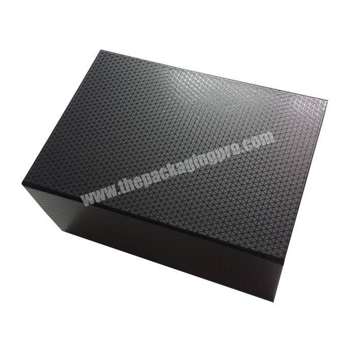 custom cardboard paper magnetic matt black box packaging