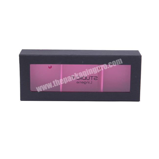 custom counter display cardboard box with pvc window