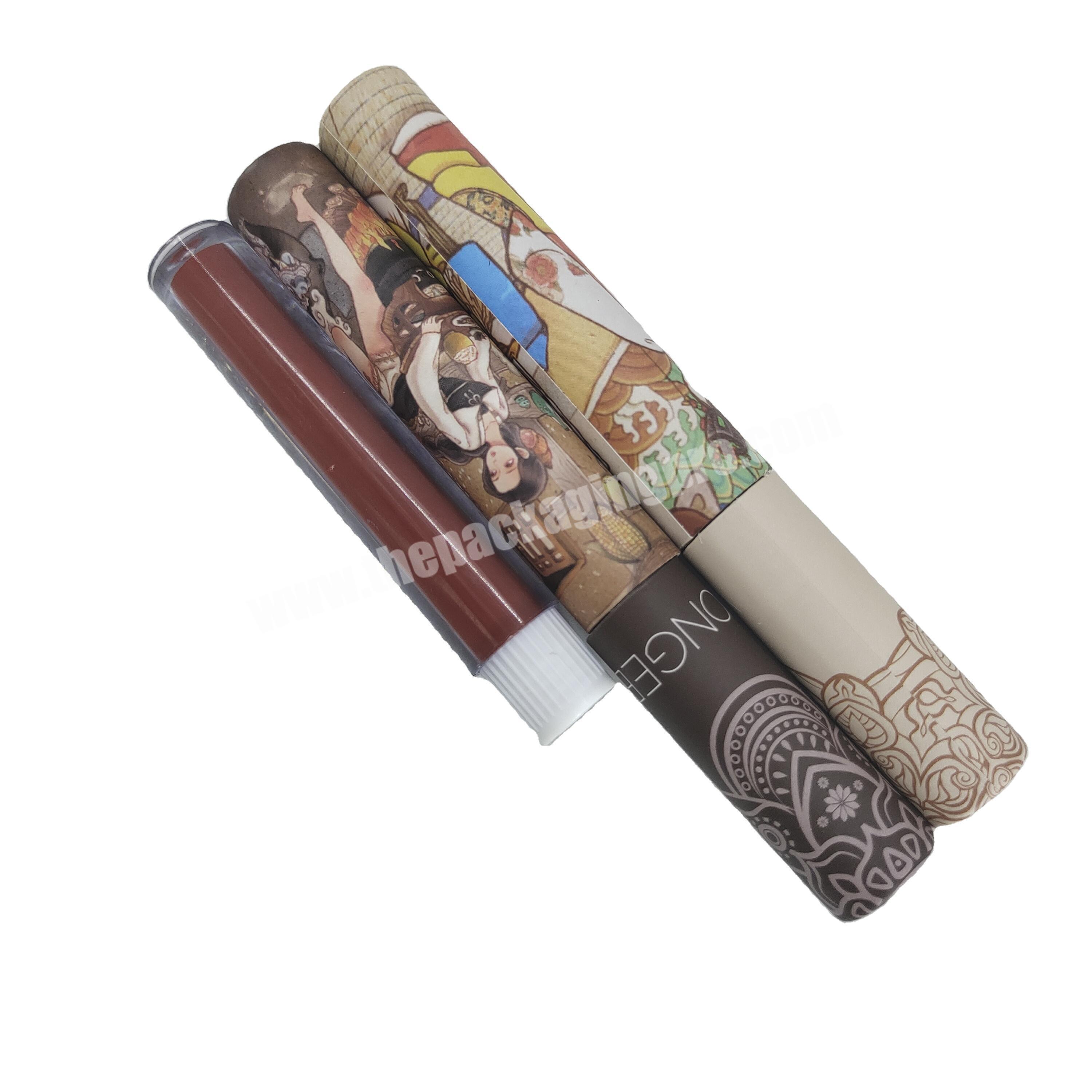 custom custom design paper tube packiang lip gloss tubes 
