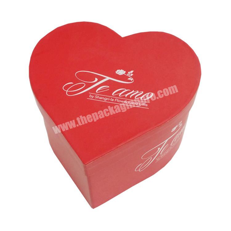 custom fancy gift packing heart shaped box